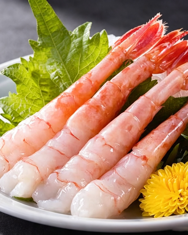 Arctic Sweet Shrimp Sashimi (Headless & Peeled Tail-On)